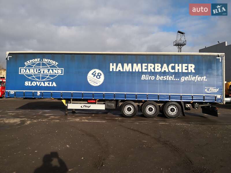 Тентований борт (штора) - напівпричіп Fliegl SDS 350 2018 в Кам'янському