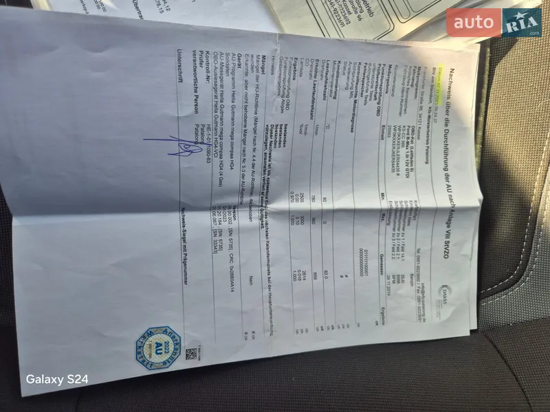 Микровэн Ford B-Max 2014 в Ивано-Франковске документ