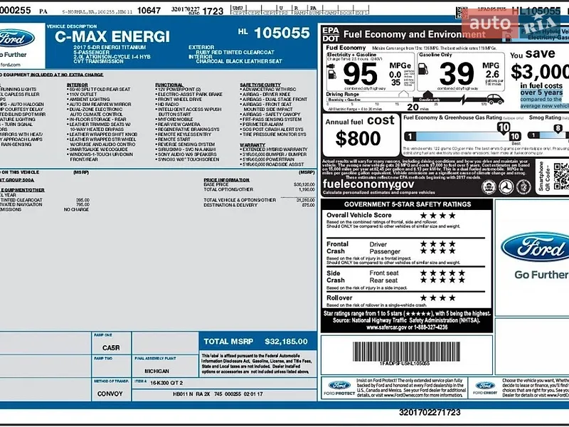 Минивэн Ford C-Max 2017 в Киеве документ 2 фото Минивэн Ford C-Max 2017 в Киеве документ