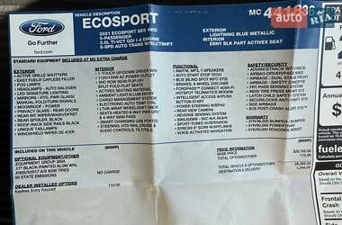Позашляховик / Кросовер Ford EcoSport 2021 в 