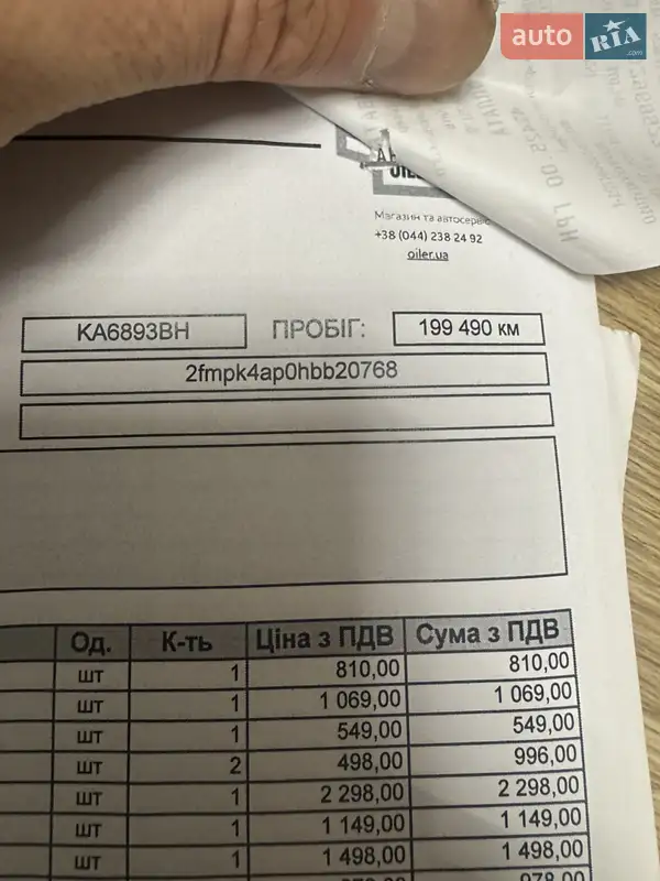 Позашляховик / Кросовер Ford Edge 2016 в Києві документ