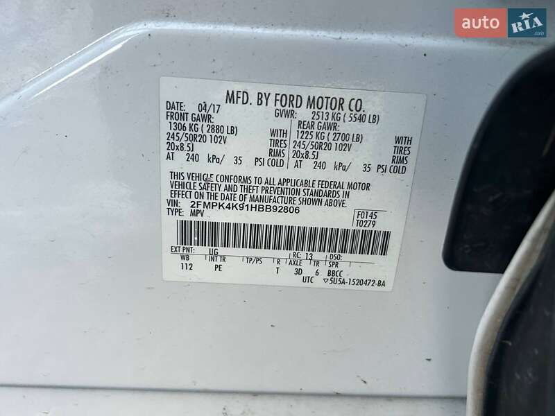 Внедорожник / Кроссовер Ford Edge 2017 в Одессе фото 42 Внедорожник / Кроссовер Ford Edge 2017 в Одессе