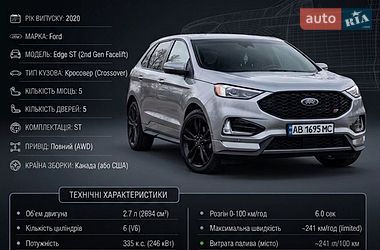 Внедорожник / Кроссовер Ford Edge 2020 в Виннице