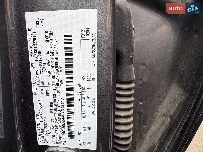 Внедорожник / Кроссовер Ford Escape 2021 в Киеве