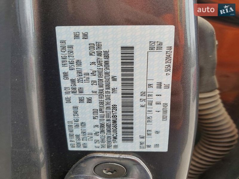 Внедорожник / Кроссовер Ford Escape 2021 в Ровно фото 13 Внедорожник / Кроссовер Ford Escape 2021 в Ровно