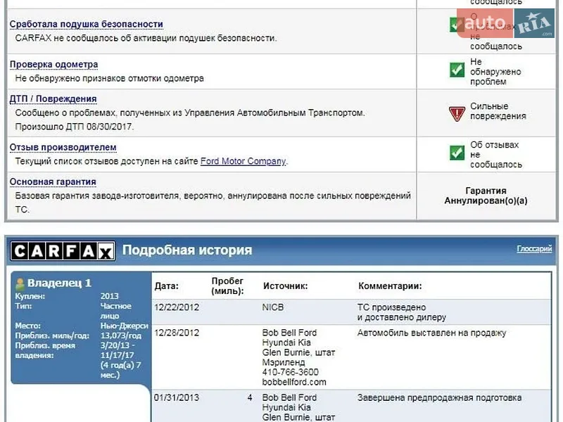 Внедорожник / Кроссовер Ford Escape 2012 в Южноукраинске документ