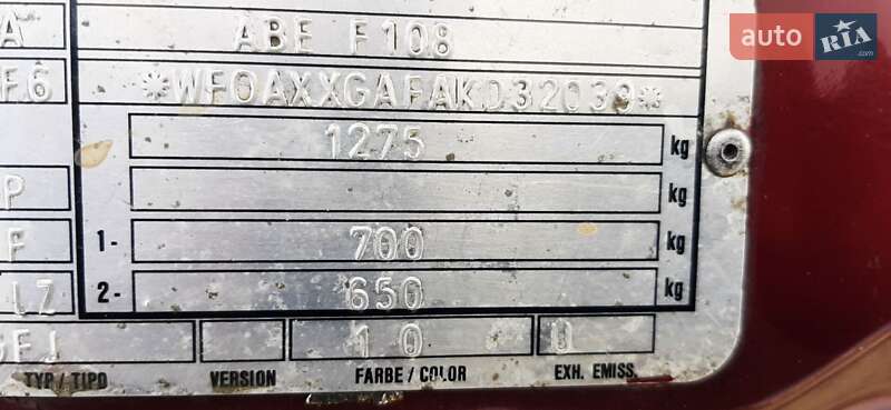 Хэтчбек Ford Fiesta 1989 в Луцке