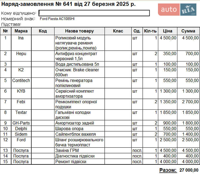 Седан Ford Fiesta 2014 в Луцьку