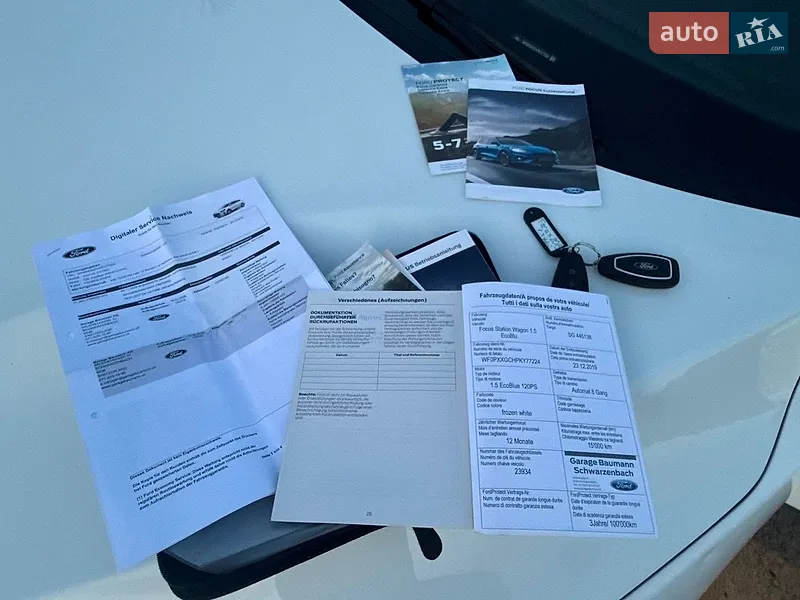 Универсал Ford Focus 2019 в Львове документ 2 фото Универсал Ford Focus 2019 в Львове документ