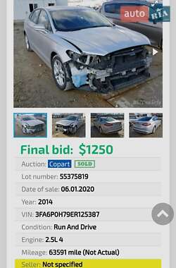 Седан Ford Fusion 2013 в 