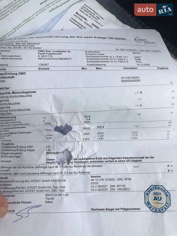 Хетчбек Ford Fusion 2006 в Луцьку фото 20 Хетчбек Ford Fusion 2006 в Луцьку