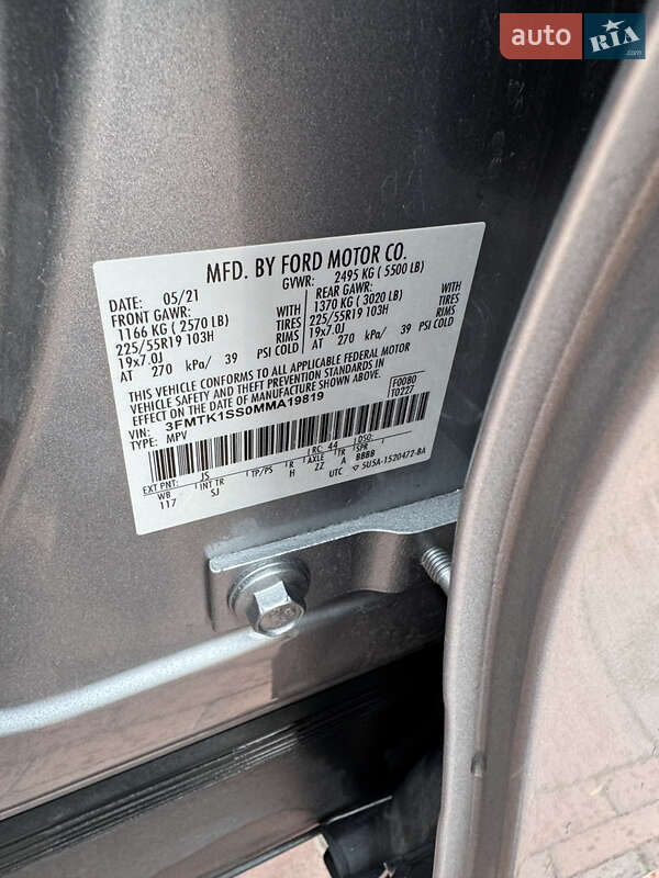 Позашляховик / Кросовер Ford Mustang Mach-E 2021 в Луцьку фото 20 Позашляховик / Кросовер Ford Mustang Mach-E 2021 в Луцьку