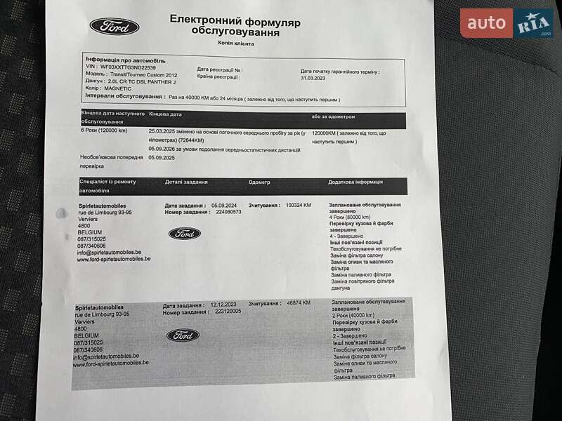 Мінівен Ford Tourneo Custom 2023 в Рівному