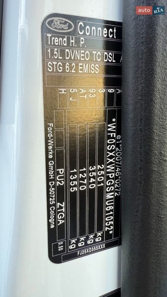 Грузовой фургон Ford Transit Connect 2021 в Луцке