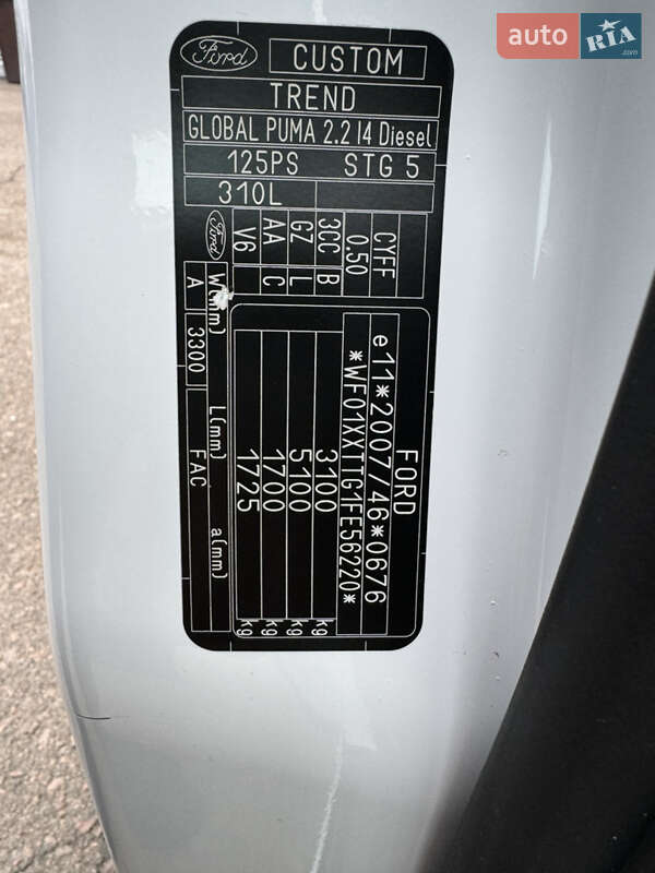 Минивэн Ford Transit Custom 2015 в Киеве фото 75 Минивэн Ford Transit Custom 2015 в Киеве