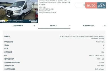 Грузовой фургон Ford Transit 2021 в Радомышле