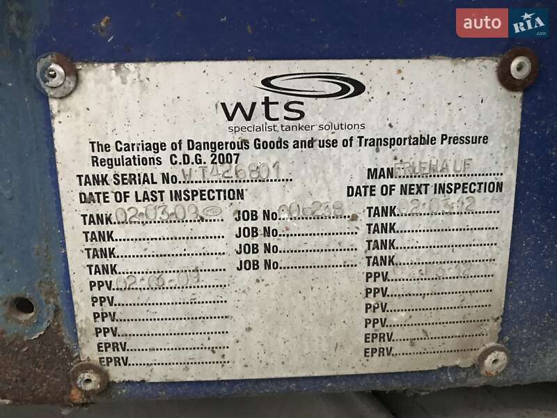 Цистерна полуприцеп Fruehauf Crane 1998 в Луцке