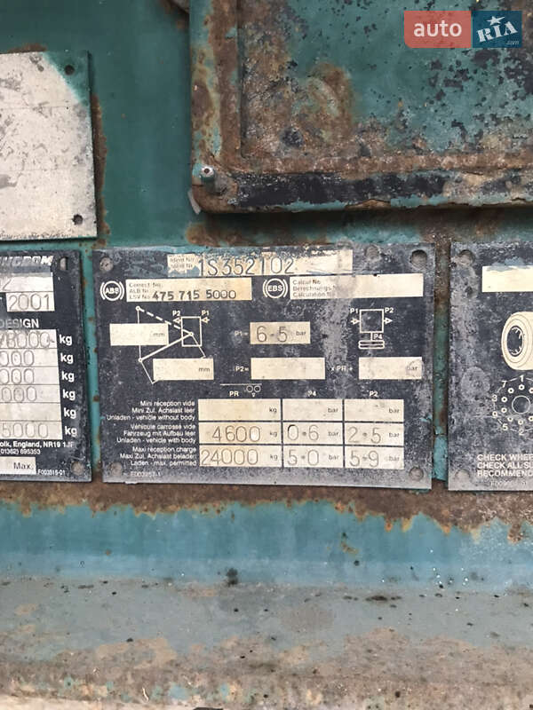 Самосвал полуприцеп Fruehauf GT 2001 в Обухове фото 5 Самосвал полуприцеп Fruehauf GT 2001 в Обухове