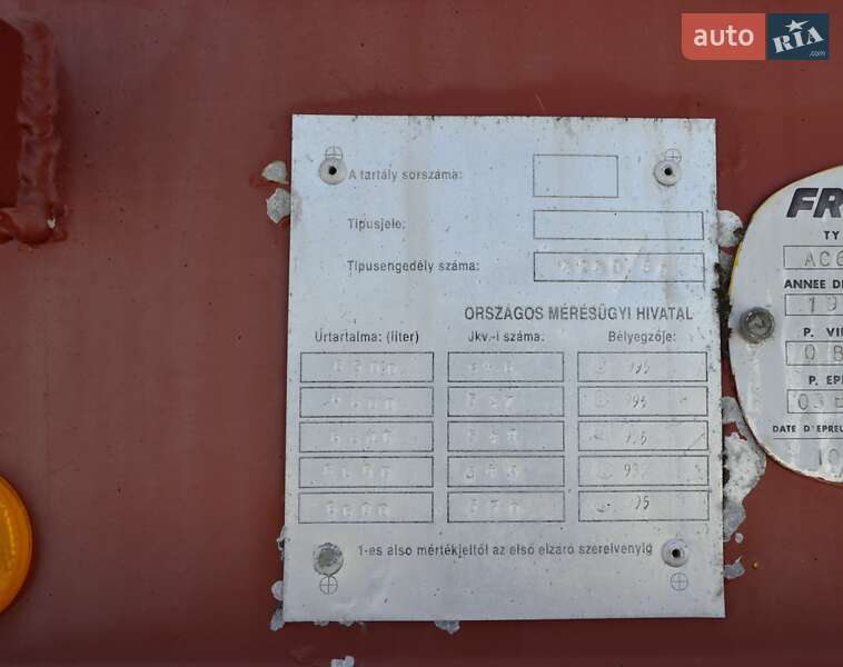 Цистерна полуприцеп Fruehauf T34 1998 в Хусте фото 10 Цистерна полуприцеп Fruehauf T34 1998 в Хусте