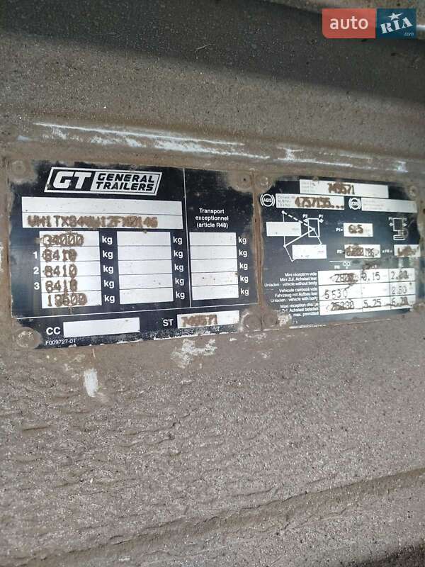 Самосвал полуприцеп General Trailers Trailers 2001 в Звягеле