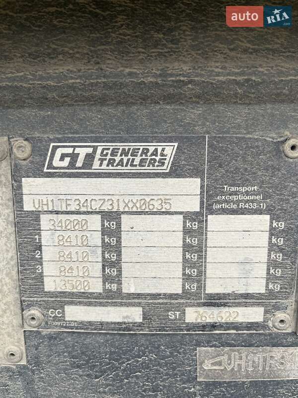 Самоскид напівпричіп GTI LAB 9000 2003 в Городку