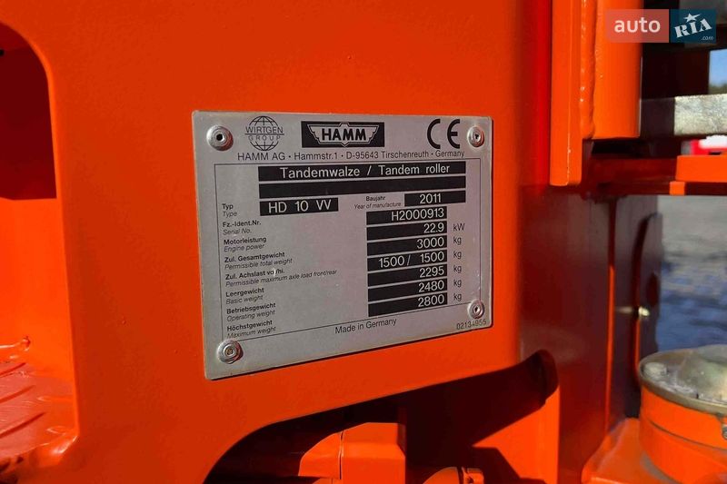 Дорожній каток Hamm HD 10 2011 в Житомирі