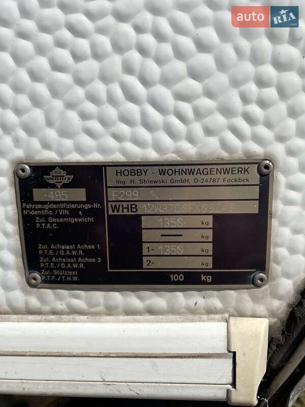 Дом на колесах Hobby 475 1999 в Днепре