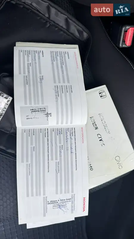 Хетчбек Honda Civic 2010 в Вінниці документ 4 фото Хетчбек Honda Civic 2010 в Вінниці документ