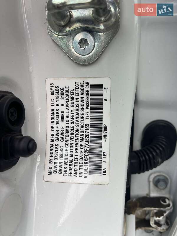 Седан Honda Civic 2018 в Львові фото 31 Седан Honda Civic 2018 в Львові