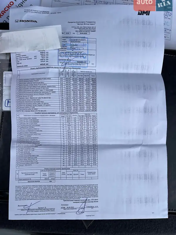 Внедорожник / Кроссовер Honda CR-V 2011 в Киеве документ
