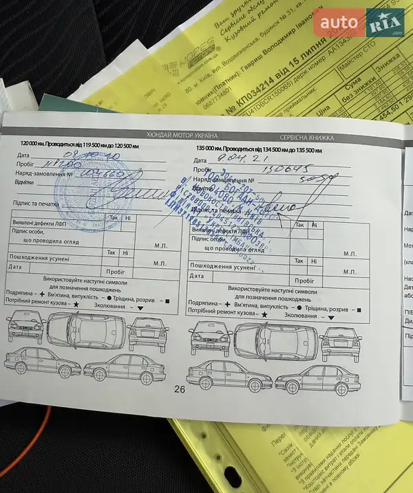 Седан Hyundai Accent 2012 в Житомире документ