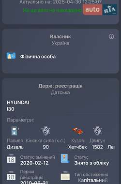 Хэтчбек Hyundai i30 2010 в 