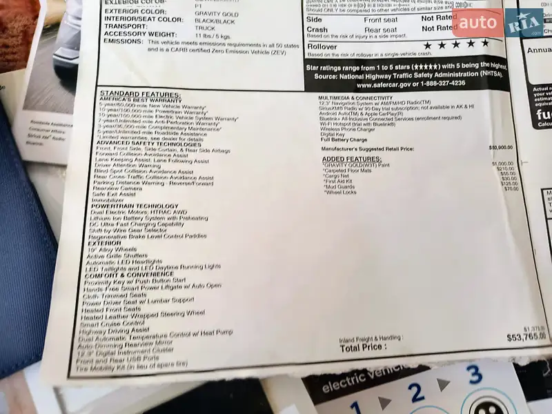 Внедорожник / Кроссовер Hyundai Ioniq 5 2023 в Луцке документ