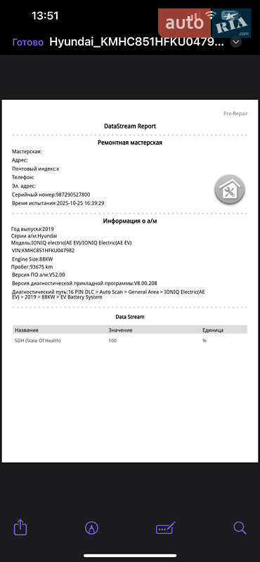 Хэтчбек Hyundai Ioniq 2019 в Луцке