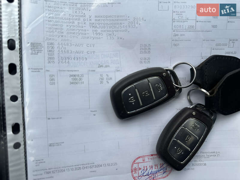 Внедорожник / Кроссовер Hyundai ix35 2014 в Ровно