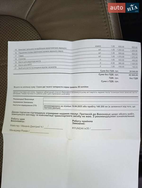 Внедорожник / Кроссовер Hyundai ix35 2012 в Харькове