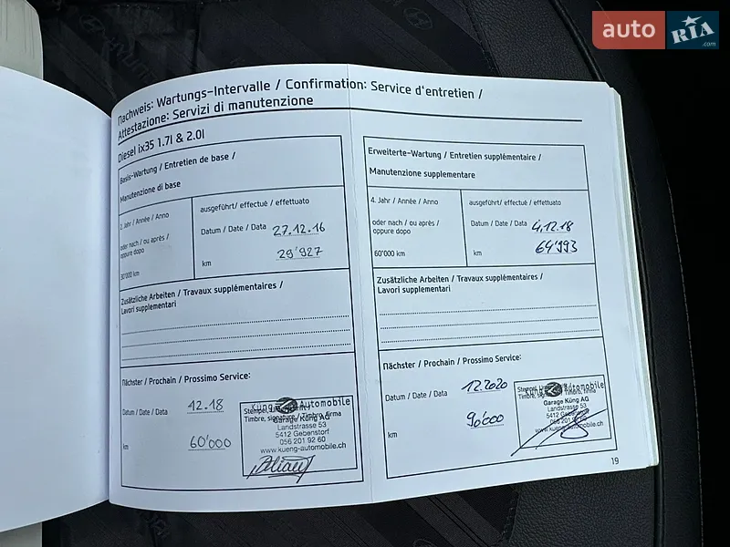 Внедорожник / Кроссовер Hyundai ix35 2014 в Луцке документ
