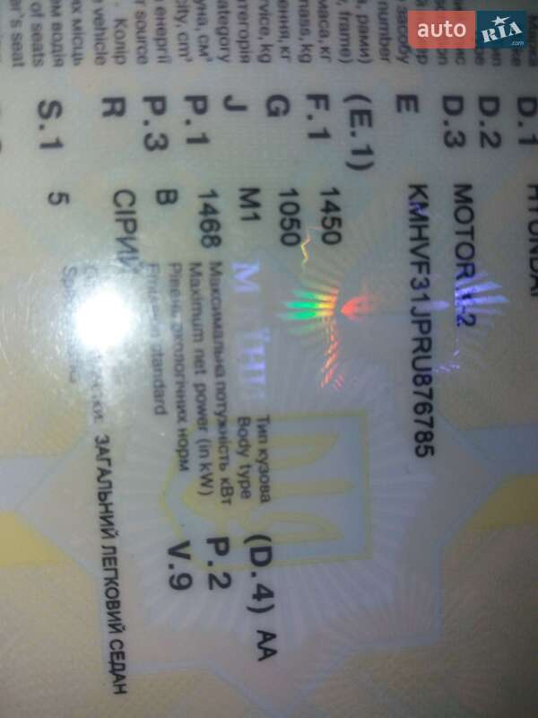 Седан Hyundai Pony 1994 в Києві