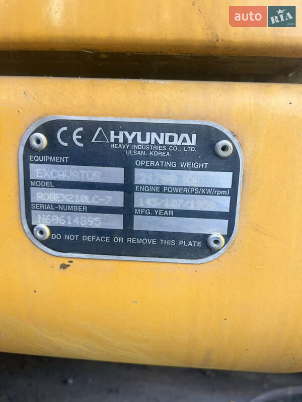 Гусеничный экскаватор Hyundai ROBEX 2007 в Косове фото 11 Гусеничный экскаватор Hyundai ROBEX 2007 в Косове