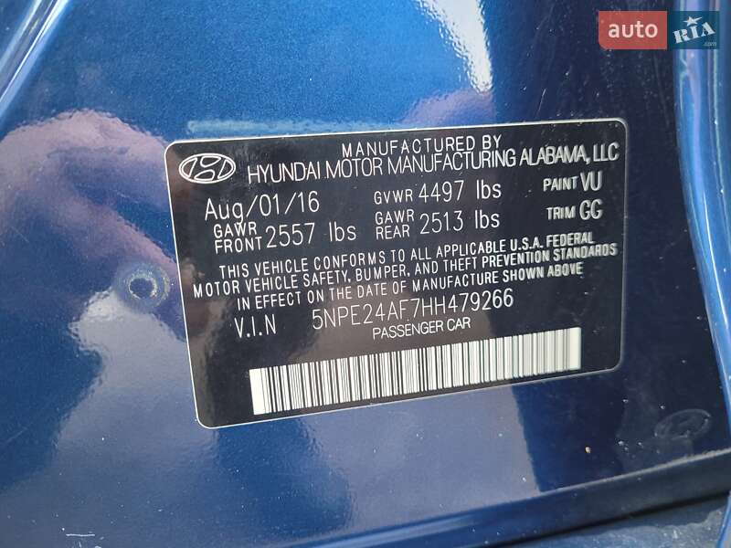 Седан Hyundai Sonata 2016 в Киеве фото 5 Седан Hyundai Sonata 2016 в Киеве