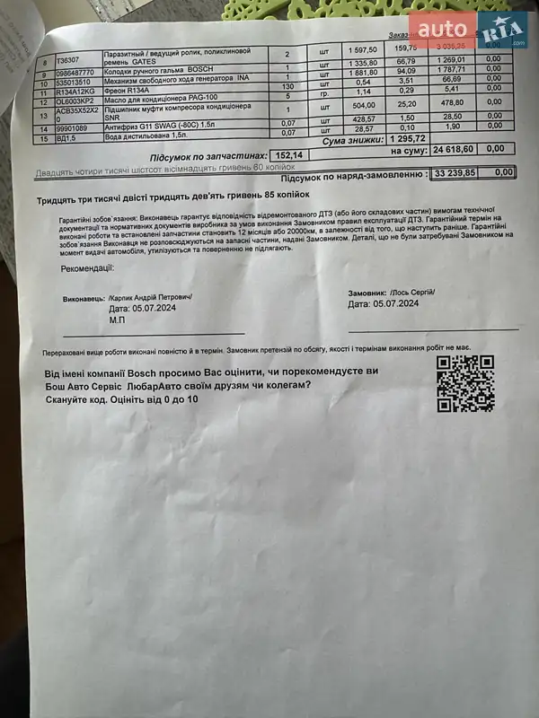 Седан Hyundai Sonata 2007 в Киеве документ