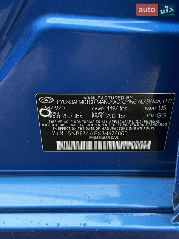 Седан Hyundai Sonata 2017 в Киеве