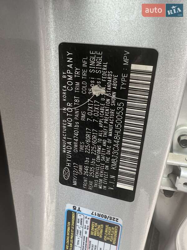 Внедорожник / Кроссовер Hyundai Tucson 2017 в Ивано-Франковске фото 11 Внедорожник / Кроссовер Hyundai Tucson 2017 в Ивано-Франковске