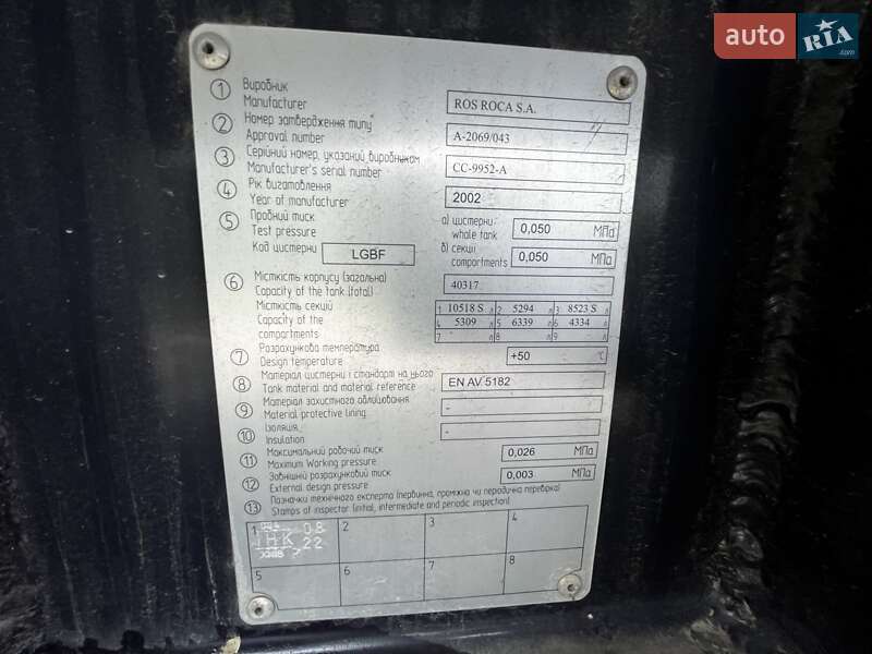 Цистерна полуприцеп Indox SC-3 2002 в Львове