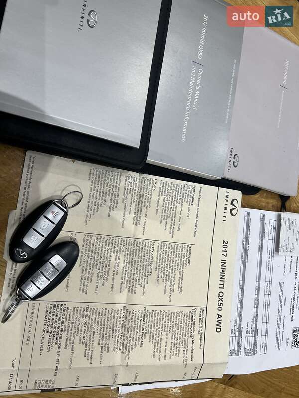 Внедорожник / Кроссовер Infiniti QX50 2017 в Киеве