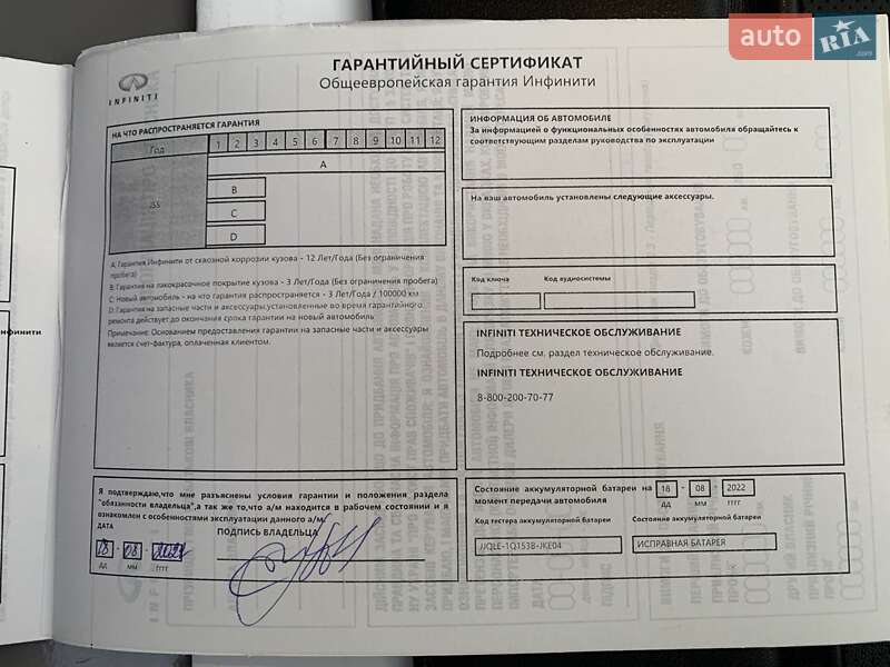 Внедорожник / Кроссовер Infiniti QX50 2021 в Киеве