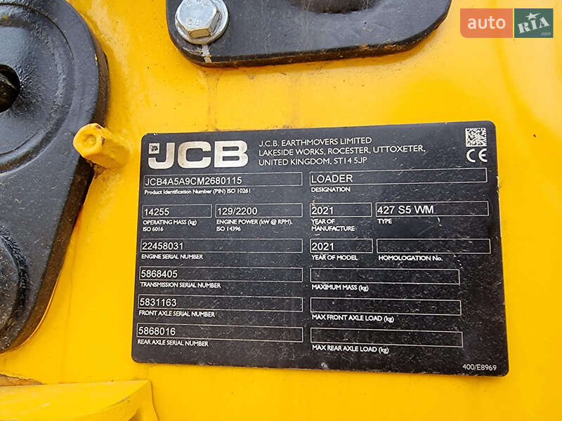 Фронтальный погрузчик JCB 427 НТ 2021 в Одессе
