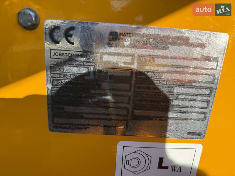 Телескопический погрузчик JCB 536-60 2012 в Луцке