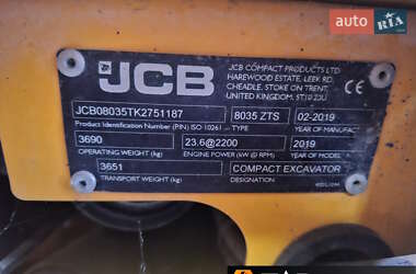 Миниэкскаватор JCB 8035 2019 в 