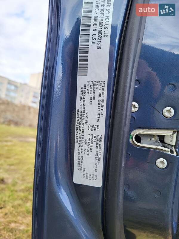 Внедорожник / Кроссовер Jeep Cherokee 2021 в Киеве фото 9 Внедорожник / Кроссовер Jeep Cherokee 2021 в Киеве